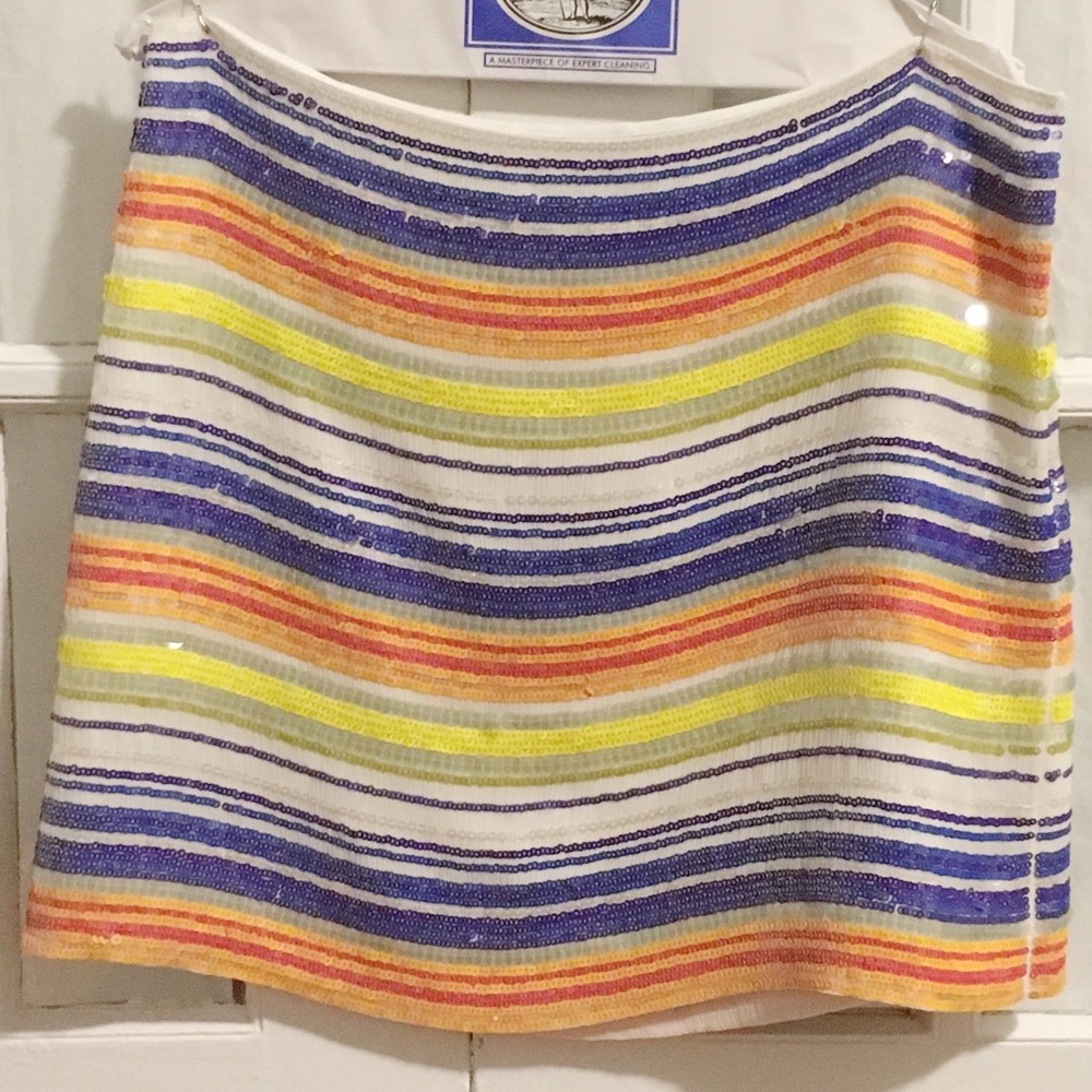 Vineyard Vines Striped Sequin Skirt